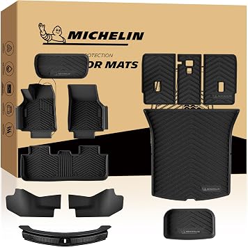 Michelin Vehicle Mat for 2025-2027 Tesla Model Y Juniper 5 Seat 12 Piece