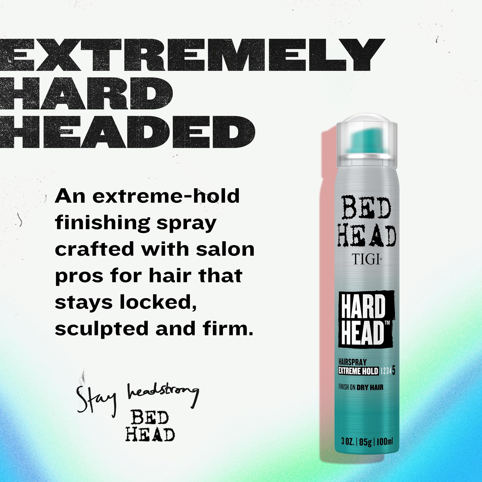 Amazon.com : TIGI Bed Head Hard Head Hairspray, Travel-Size 3-Pack
