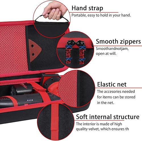 Miniatura 3 de khanka Estuche de transporte duro de repuesto para lijadora orbital inalámbrica sin escobillas Milwaukee 12V (2531-20), solo funda.