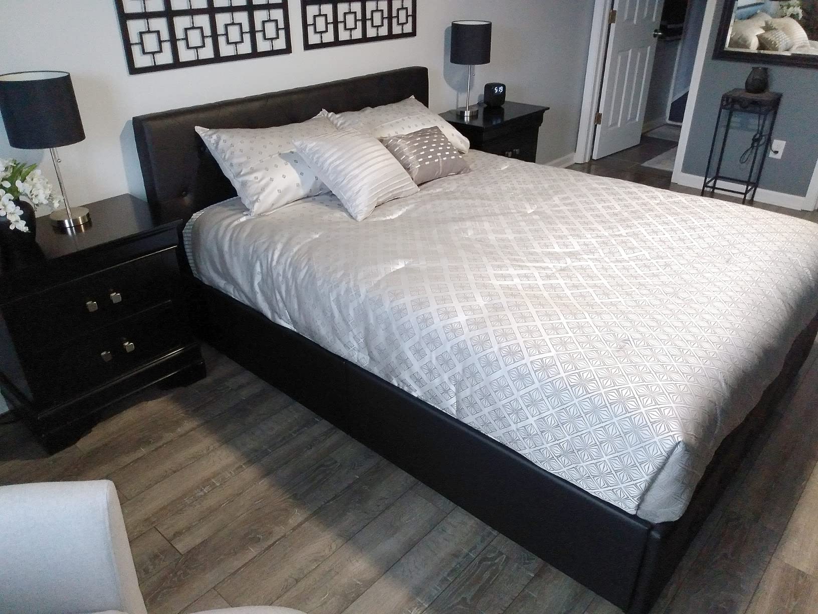 29/mo Finance DHP Dakota Upholstered Platform Bed with Underbed
