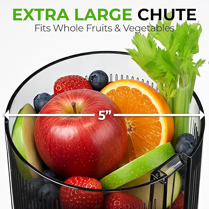 Extractor de Jugos Prensado Frío Boca Ancha 5 Pulgadas Motor miniatura 2