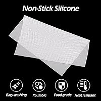 Vista 3 de 5 Pcs Silicone Dehydrator Sheets, Reusable Food Dehydrator Set, 14 * 14 in Square Freeze Dryer