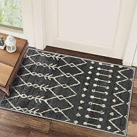 Vista 11 de WESTLOOM Alfombra de pasillo de 2 x 6 pies, diseño de enrejado marroquí, alfombra larga con acento oriental, alfombra larga para interiores