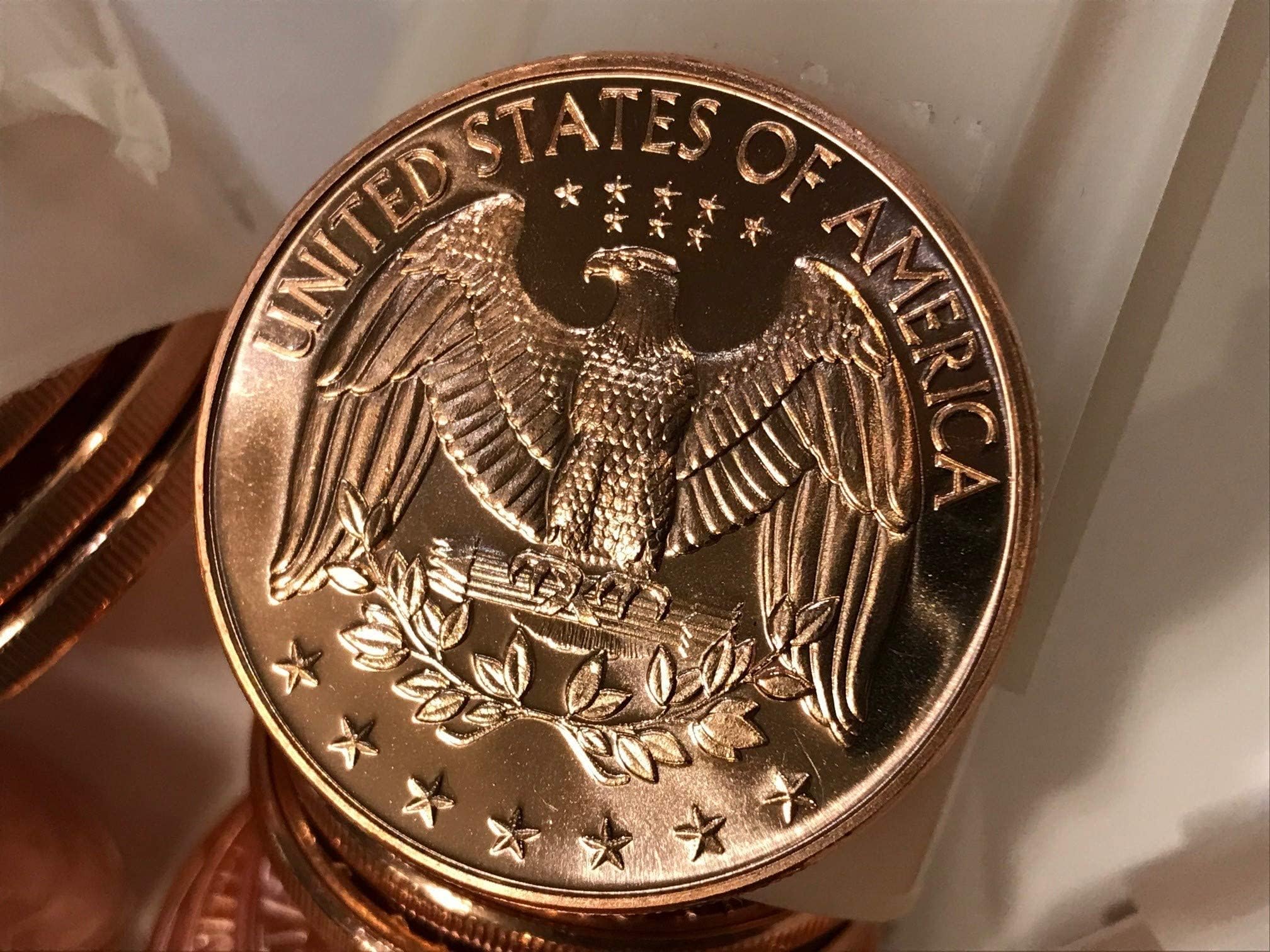 1 Ounce.999 Pure Copper Bullion Round Modern Quarter Reverse Design