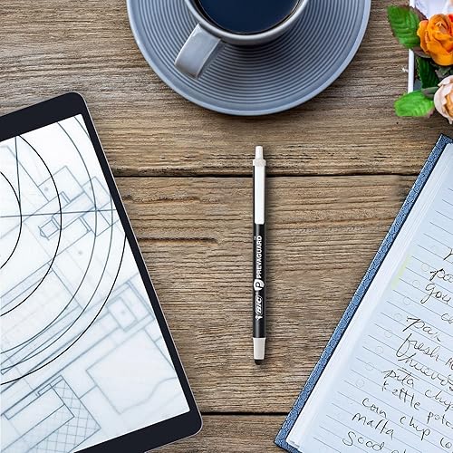 Miniatura 3 de BIC PrevaGuard Clic Stic - Bolígrafo y lápiz capacitivo, con protección integrada para suprimir el crecimiento de bacterias, punta media (0.039