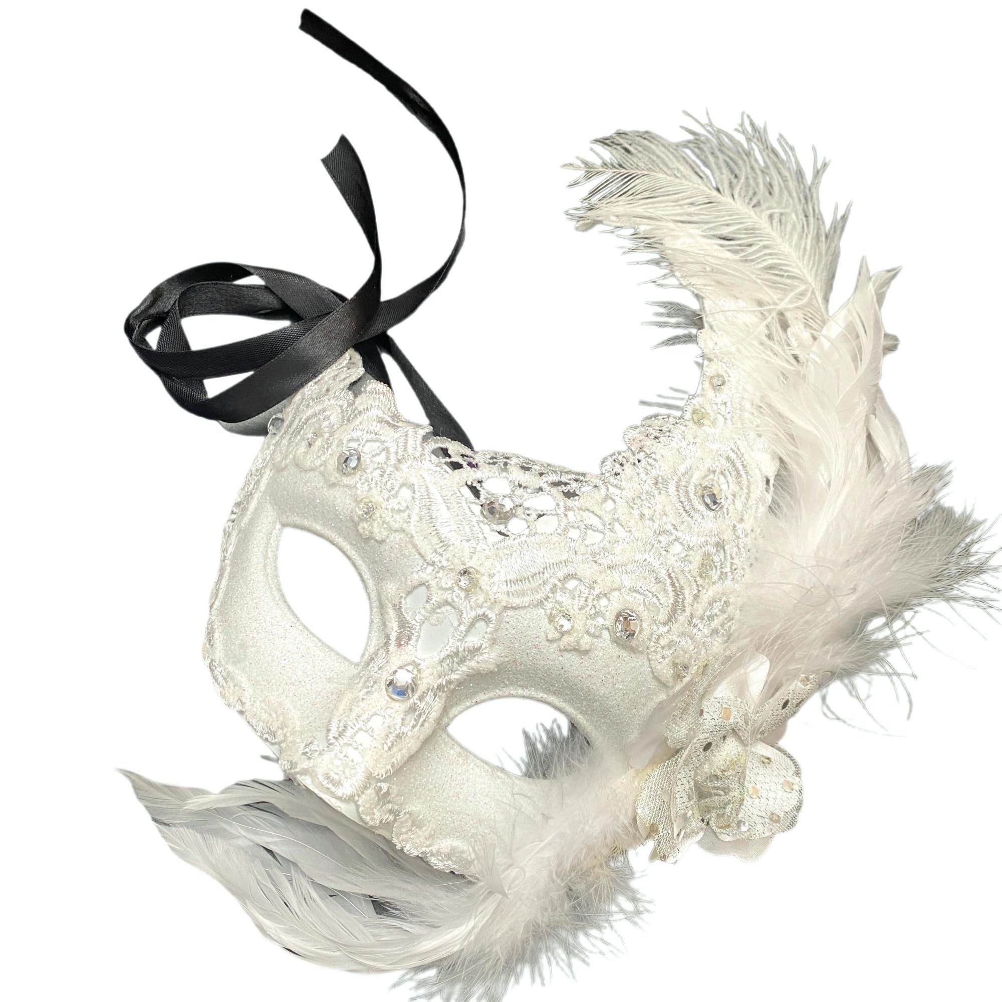 MasqStudio Brocade Lace Masquerade Ball Mask Burlesque Mardi Gras Birthday Prom Wedding Party