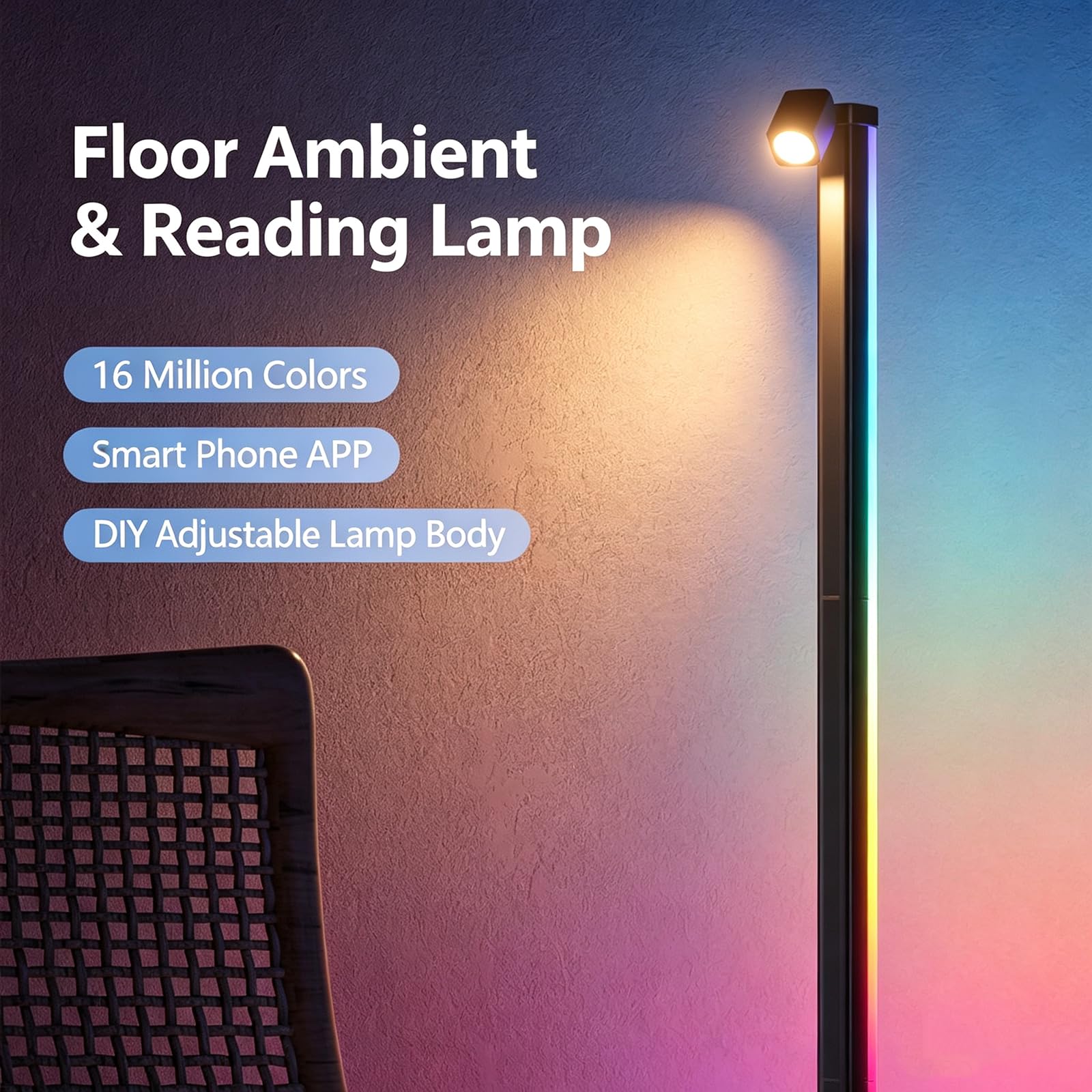 Lampada da scrivania a LED in legno magnetica staccabile | Testa della lampada magnetica rimovibile, regolazione continua touch, luce 4000K senza sfarfallio, batteria da 2600 mAh