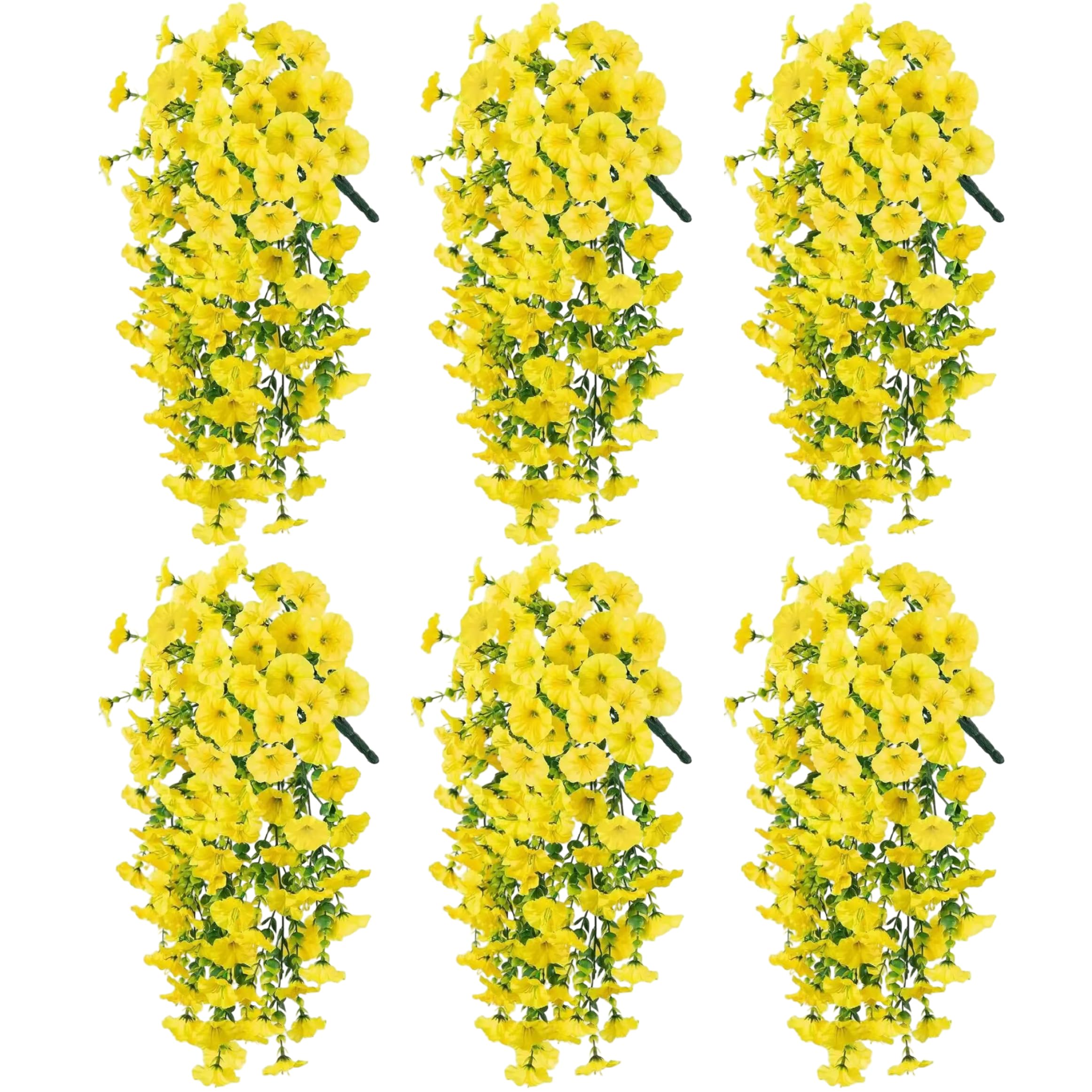 Fleurs artificielles suspendues UV pour balcon sans entretien