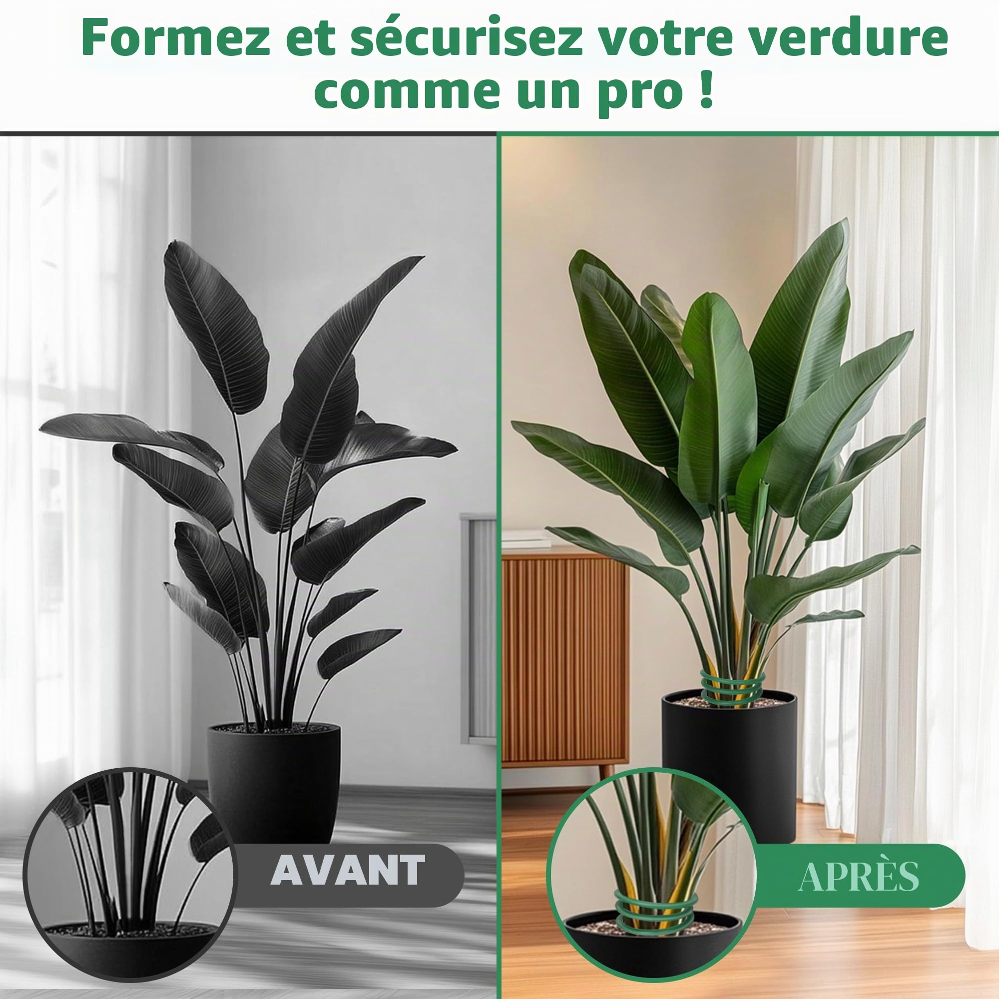 COZCLAM 2 x 20m Fil de Fer Jardin avec Coupe, 3.5mm Fil de Fer Cloture, Fil de Fer Vert de Plastique pour Le Jardinage, Tomates, Fil de Fer Souple Loisir Creatif pour Organiser Les Câbles, Projets