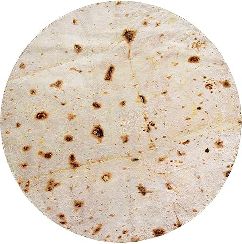 CASOFU Burrito Tortilla Throw Blanket 71 inches for Adult Kids,