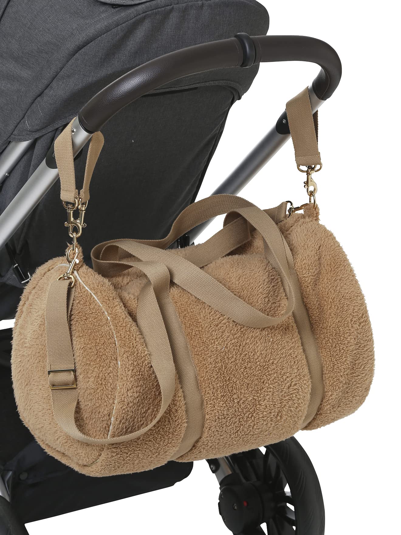 Vertbaudet Wickeltasche Baby Roll Plüschbeige ONE SIZE