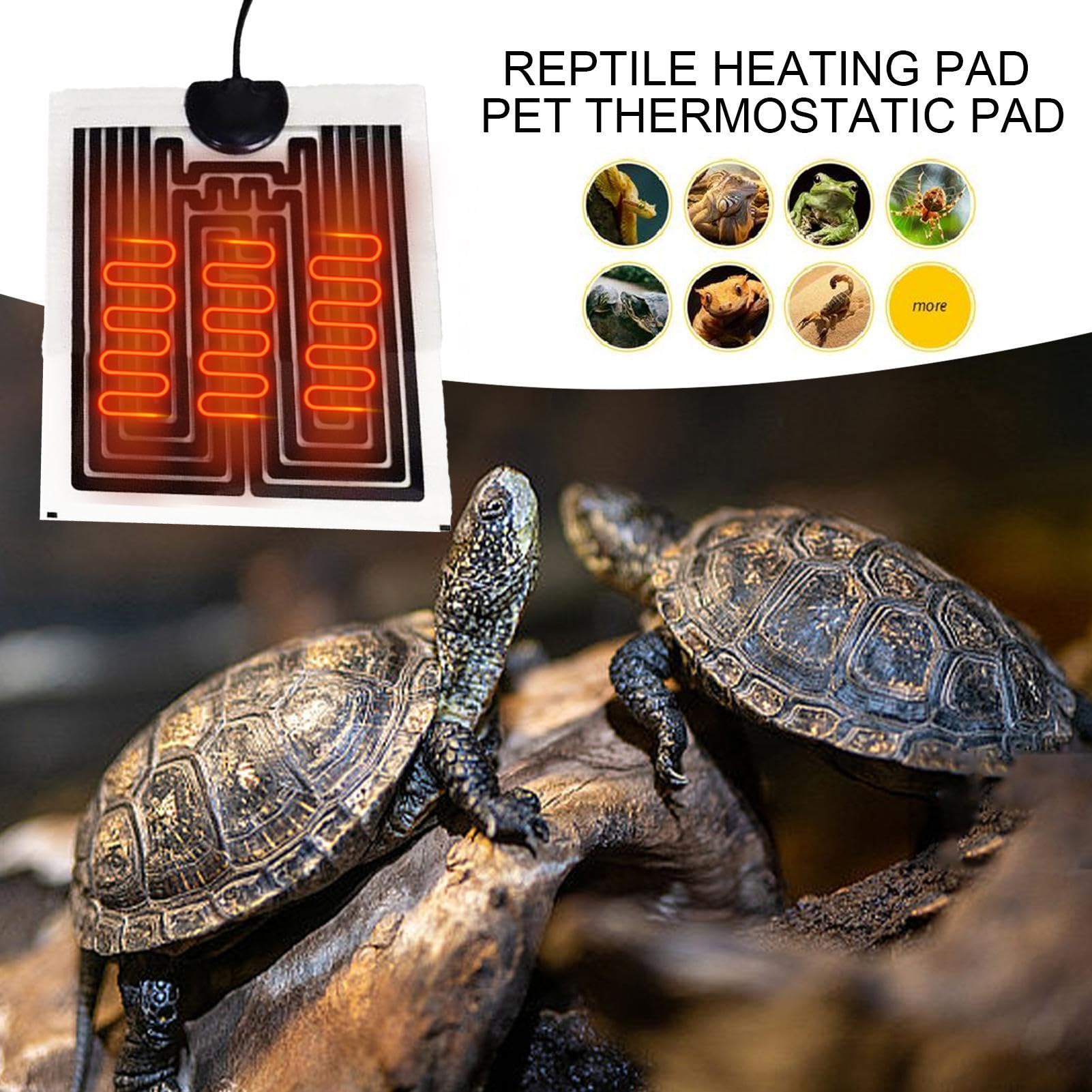 Tappetino Riscaldante Per Rettili Da 20 W, 42 X 28 Cm, 220 V Tappetino Riscaldante Per Rettili Con Regolazione Della Temperatura Tappetini Riscald 98666379 - Foto 6