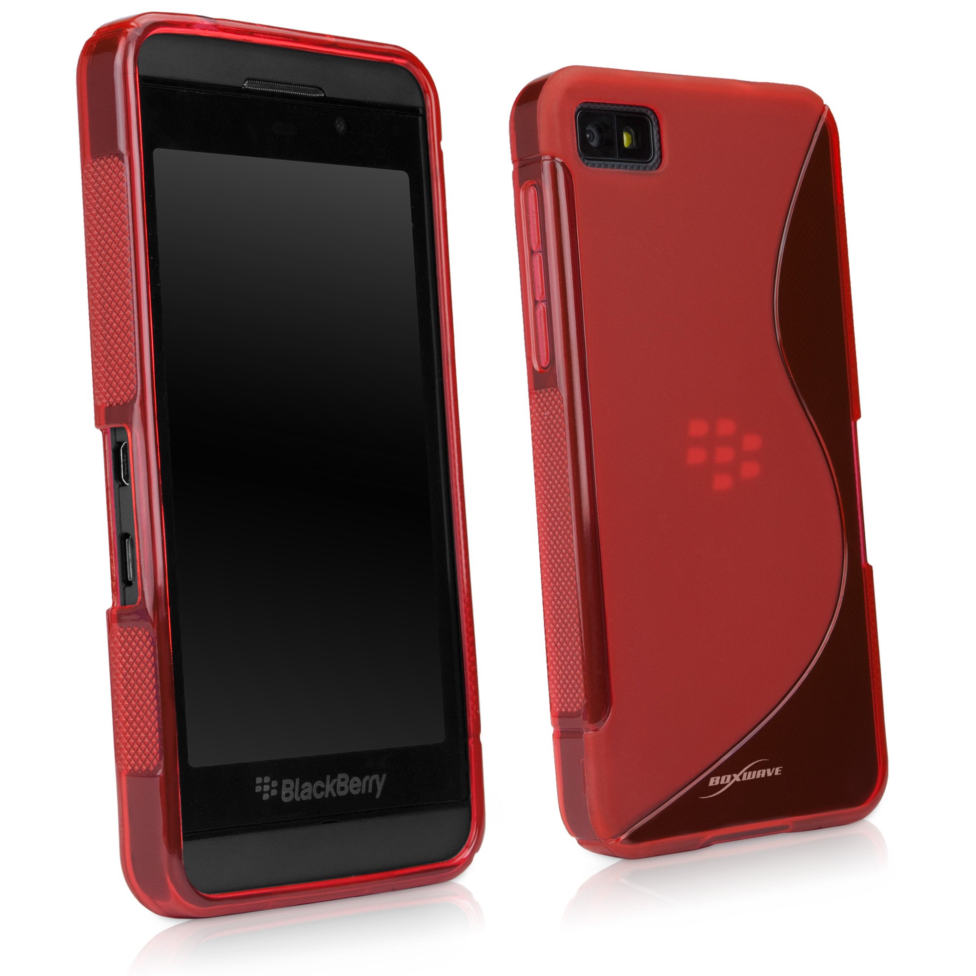 BoxWave BlackBerry Z10 Case, [DuoSuit] Ultra Durable TPU Case w/Shock Absorbing Corners for BlackBerry Z10 - Scarlet Red