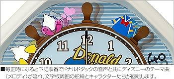 Amazon.co.jp: リズム(RHYTHM) ディズニー ドナルドダック 掛け時計