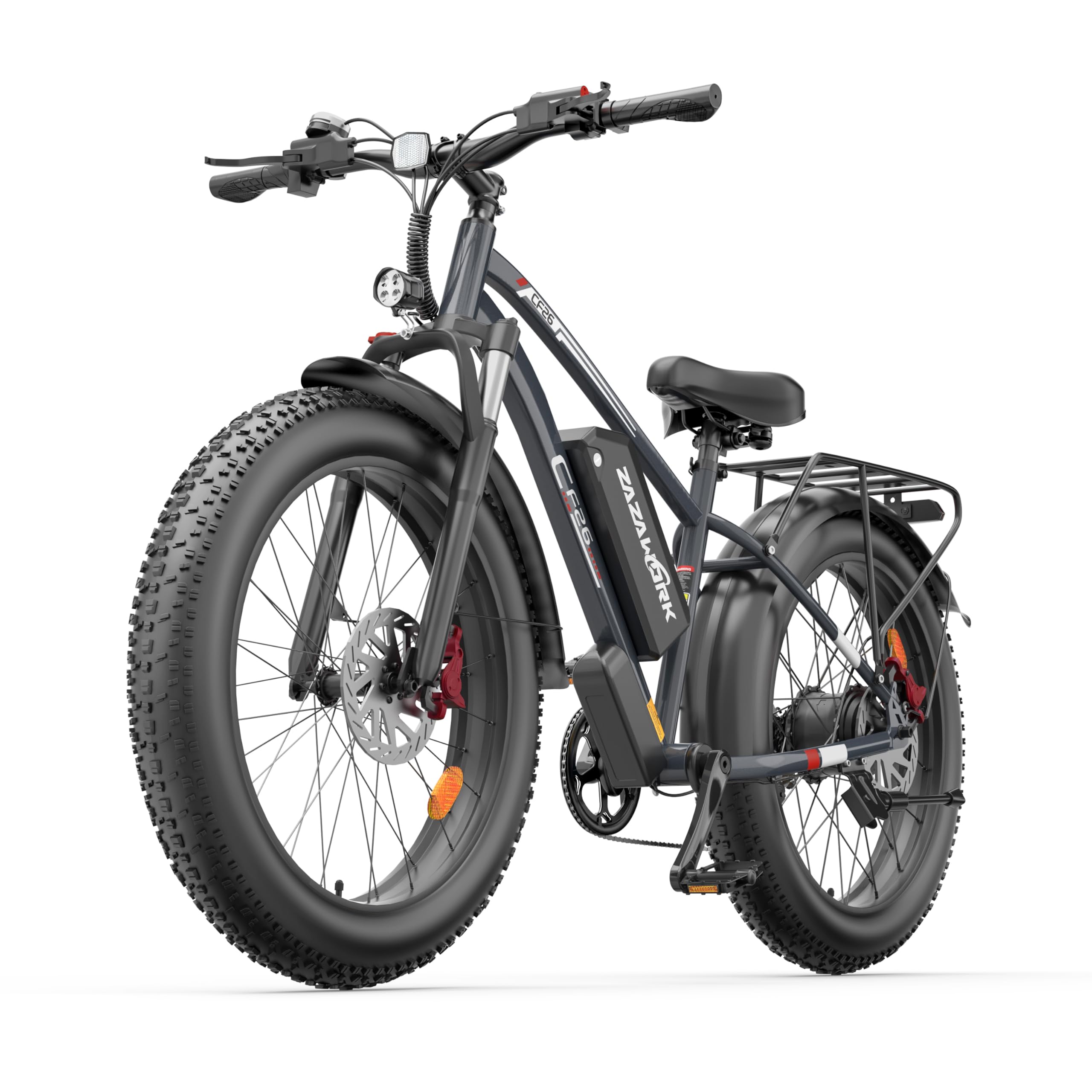 E Bike Herren 26Zoll E Mountainbike 100-120km Reichweite 48V20AH 250W Hintermotor 7-Gang 25km/h E-Bike lockable Federgabel & hydraulische Scheibenbremsen Elektro Fahrrad Männer für Offroad & Trail