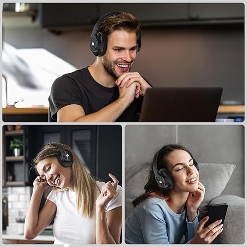 Miniatura 7 de Monster Mission 200 - Auriculares Bluetooth inalámbricos, con 3 modos de ecualización, 60 horas de reproducción, estéreo HiFi de baja latencia