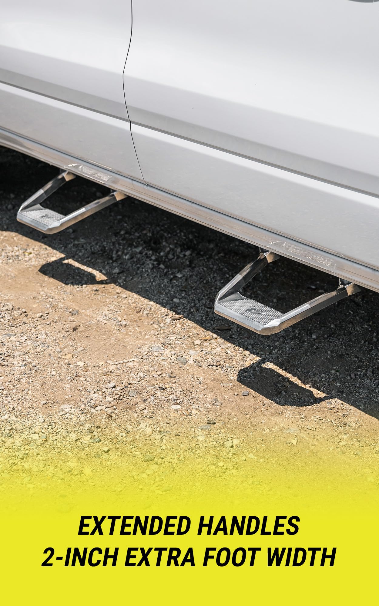 Bully BBS-5002P Lot de 2 marchepieds latéraux universels en Aluminium Poli pour camions de Chevrolet (Chevrolet), Ford, Toyota, GMC, Dodge RAM, Jeep