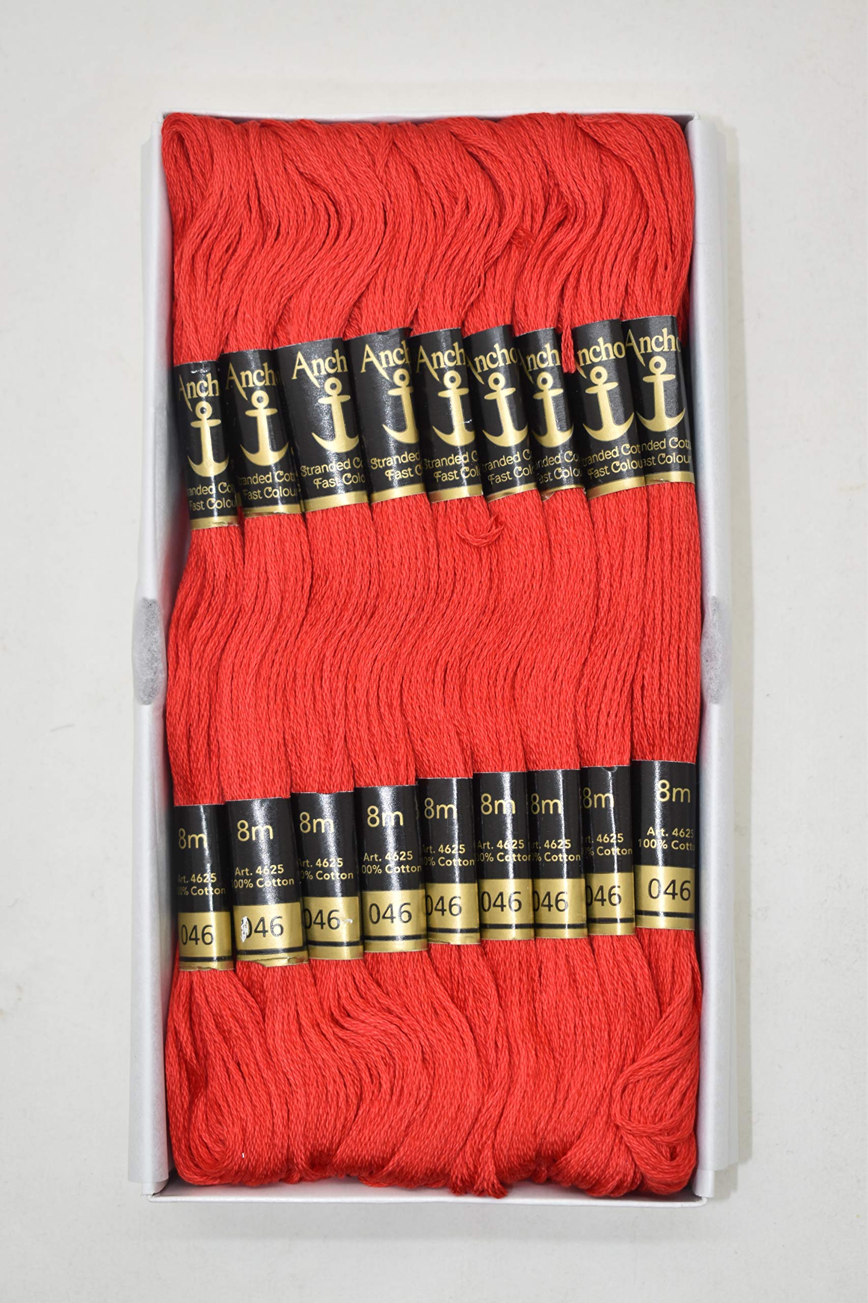 Anchor Thread Stranded Cotton Skiens Cross/Long Stitched Embroidery Threads (Set of 10 Pieces) (Shade no. 46)-image-31