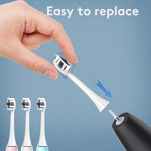 Miniatura 6 de TULAN Compatible con Philips Sonicare y 10 paquetes de interfaz redonda cabezal de cepillo de diamante el cabezal del cepillo es seguro y suave