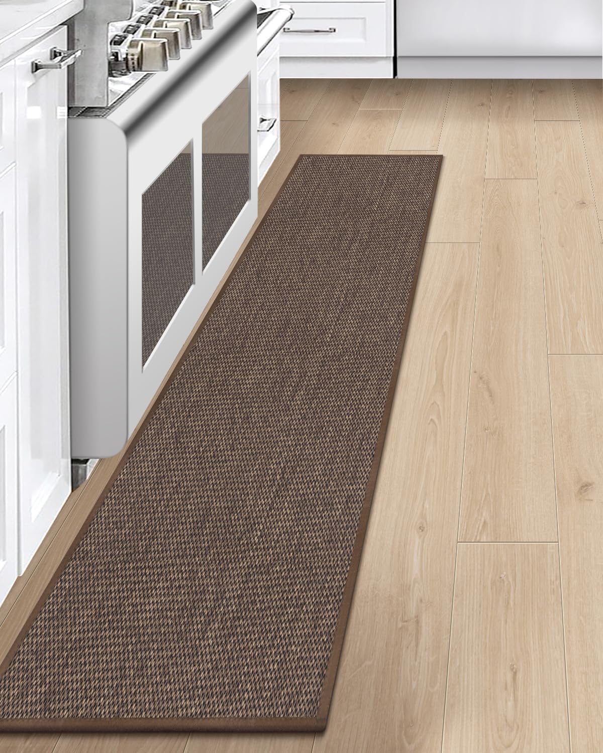 LEKEEPGO Alfombra Cocina Lavable Antideslizante 43.5x200cm, Alfombras Cocina Lavable, Alfombra Pasillo Larga, Tapete Cocina, Absorbente Alfombra para Cocina, Comedor, Lavadero, Pasillo, Gris — view 19