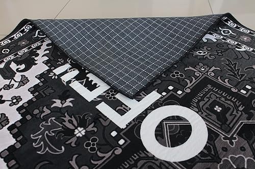 Miniatura 4 de Alfombra con texto en inglés Keep Off, para sala de estar, alfombra de ventilador, alfombra popular, decoración del hogar, alfombra moderna,