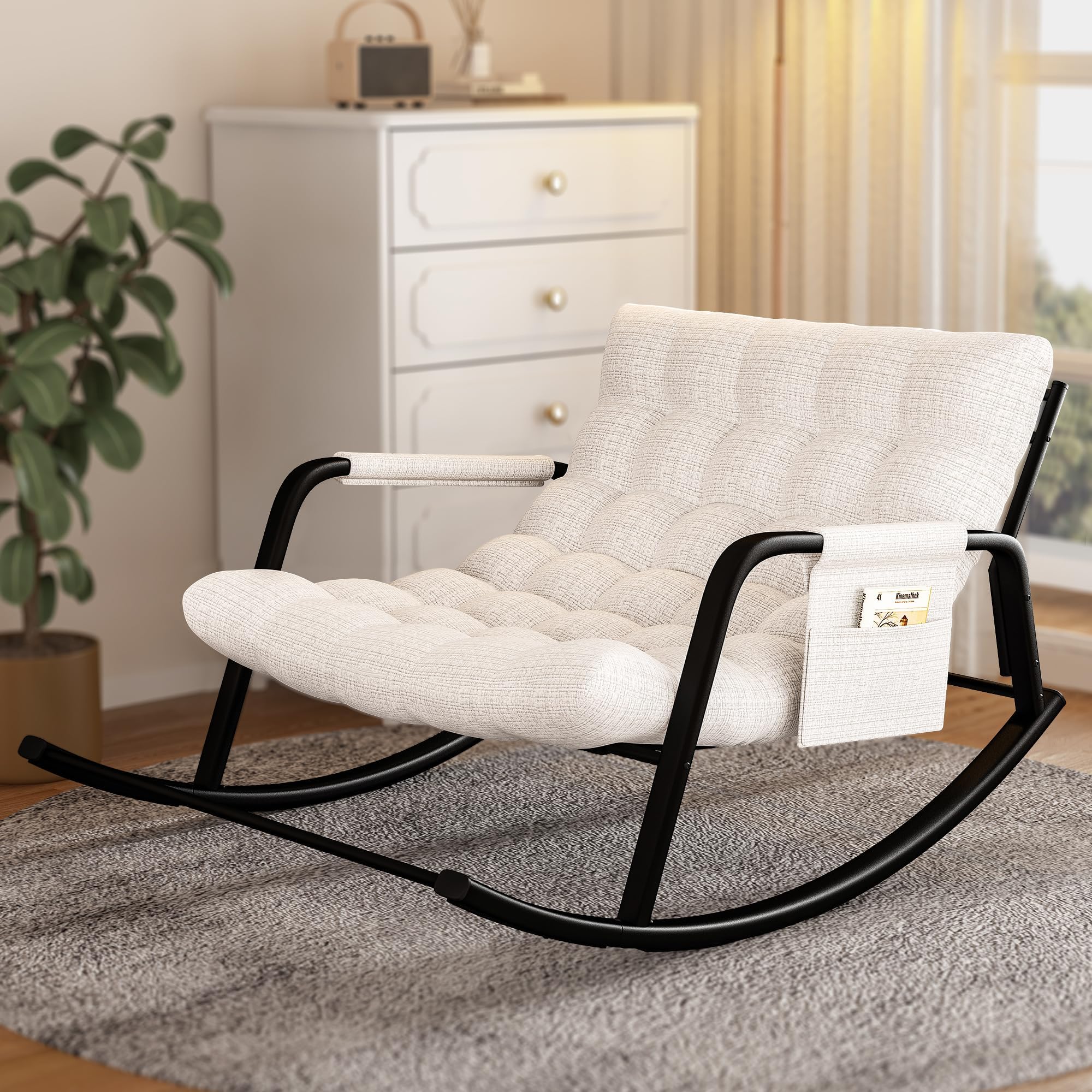 Amazon.com: RADIATA Double Rocking Chair, Outdoor Egg Rocker for 2 ...