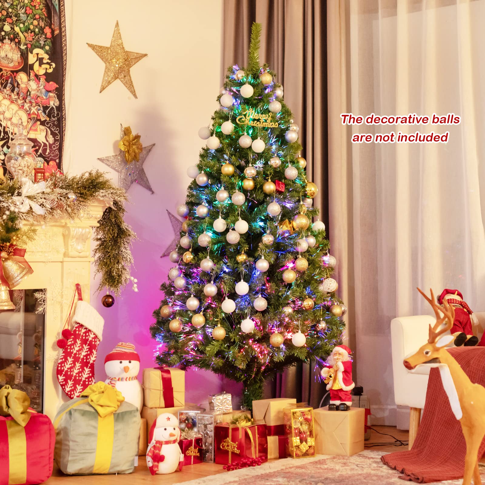 Kerstboom Dennenboom 180 cm Groen PVC - Besjes & Jute Voet