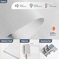 Vista 3 de Persianas opacas motorizadas de ancho personalizado (21-112 pulgadas) con cenefa Bluetooth APPControl compatible con Alexa, Google, Siri