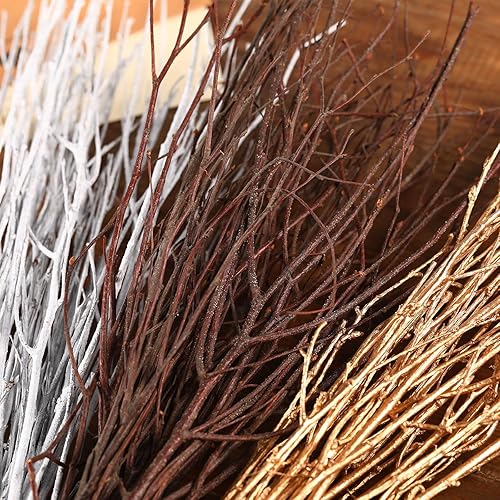 Miniatura 7 de 40 ramitas de abedul secas reales, ramas de abedul decorativas blancas de 17 pulgadas para jarrón, centro de mesa, decoración de boda, palos para