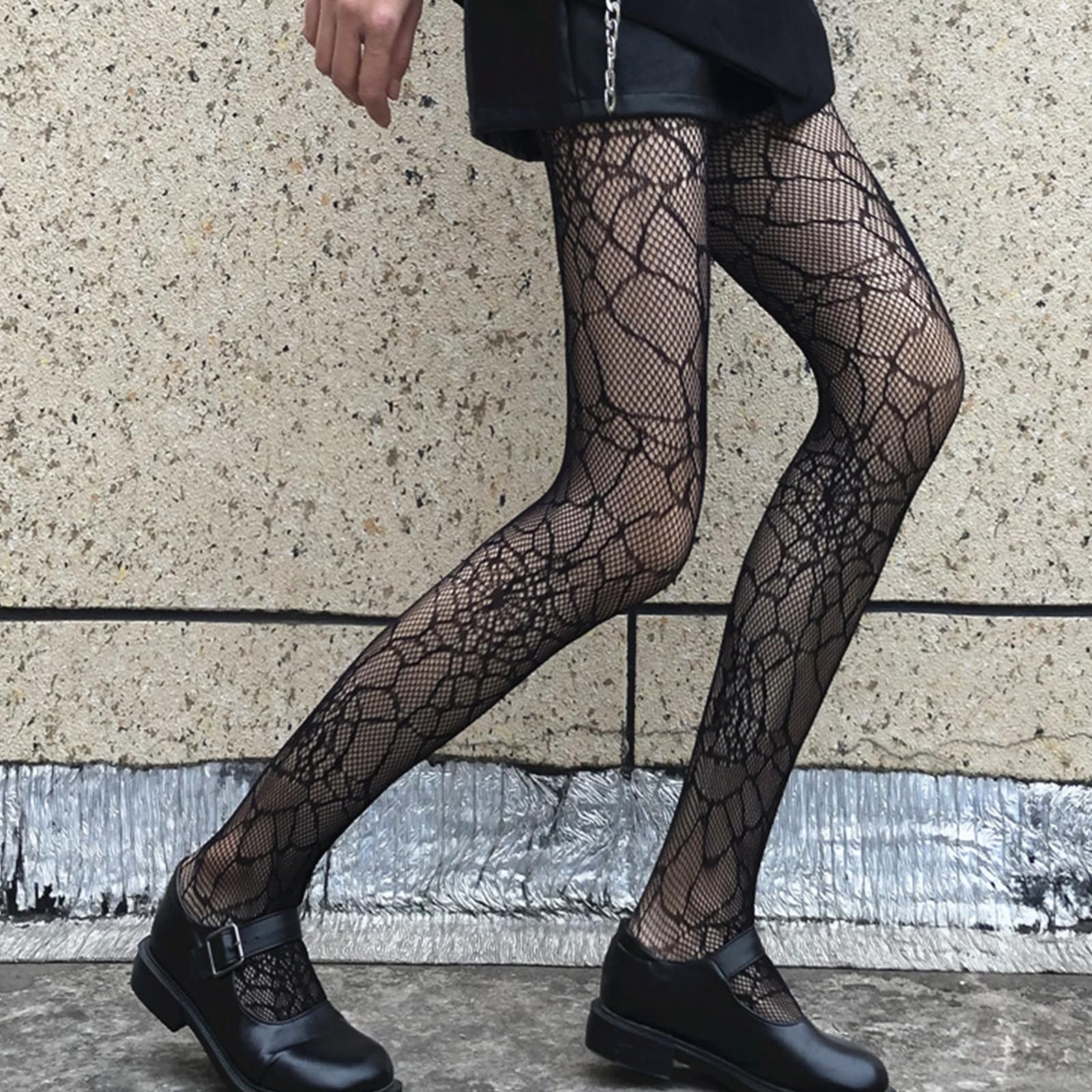 2 Paia Collant A Rete Donna Con Motivo Serpente - Calze Fishnet Tatuaggio Nere Per Halloween, Festa, Cosplay E Giochi Di Ruolo