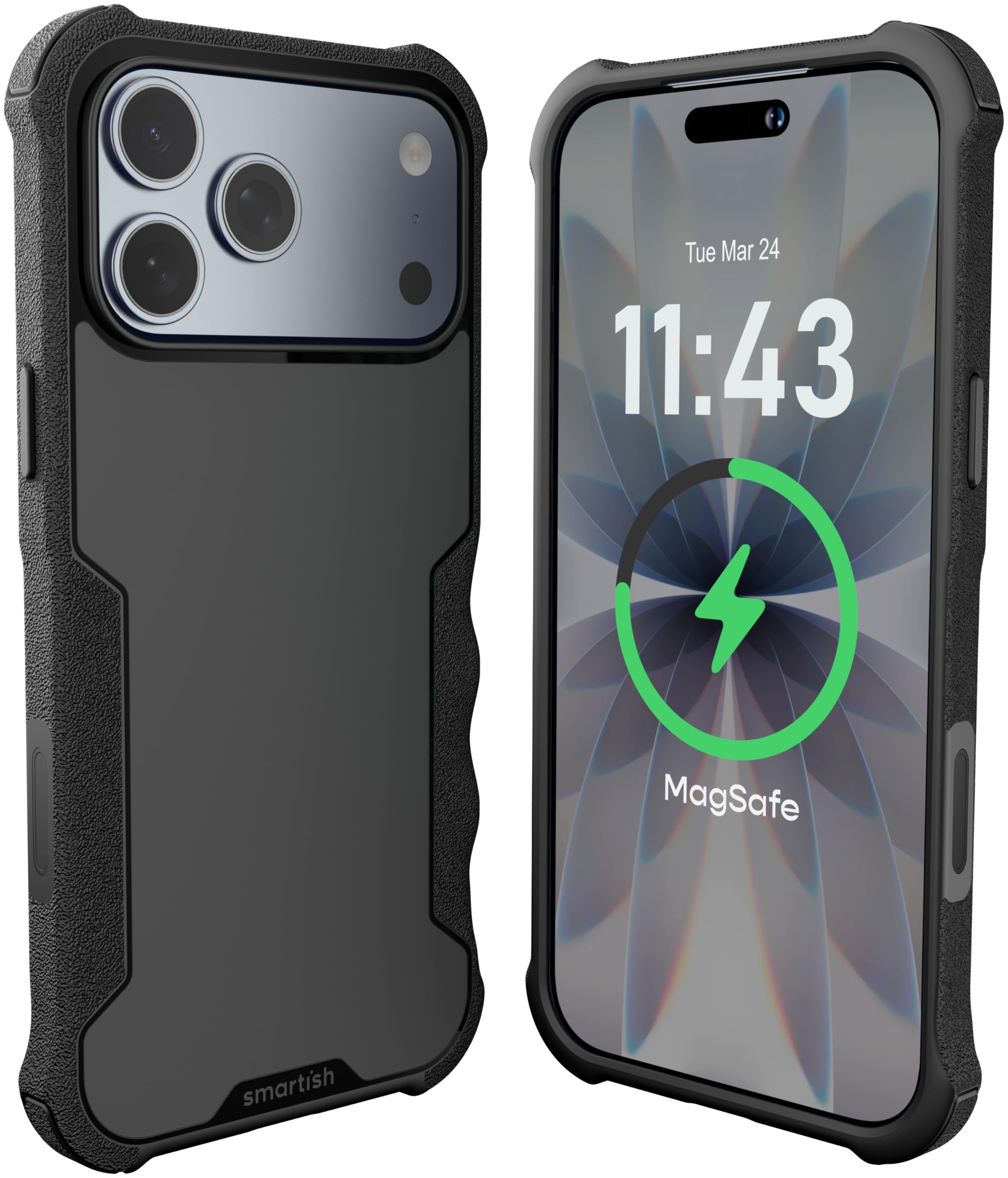 iPhone 17 Pro Max MagSafe ケース スレート グレー Amazon.com: Smartish® iPhone 17 Pro Max MagSafe Case - Gripzilla