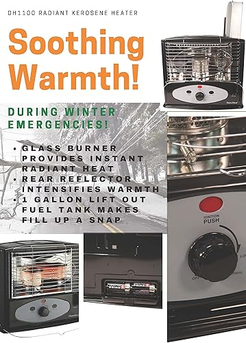 Miniatura 2 de Dura Heat Calentador de queroseno radiante DH1100, negro