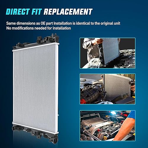 Vista 7 de Nilight Radiador para Dodge Ram 1500 2009 2010 2011 2012 2013 2014 2015 2016 2017 2018, Ram 2500 2010 2011 2012 2013 3.6L 3.74L .7L 5.7 pulgadas. 7L