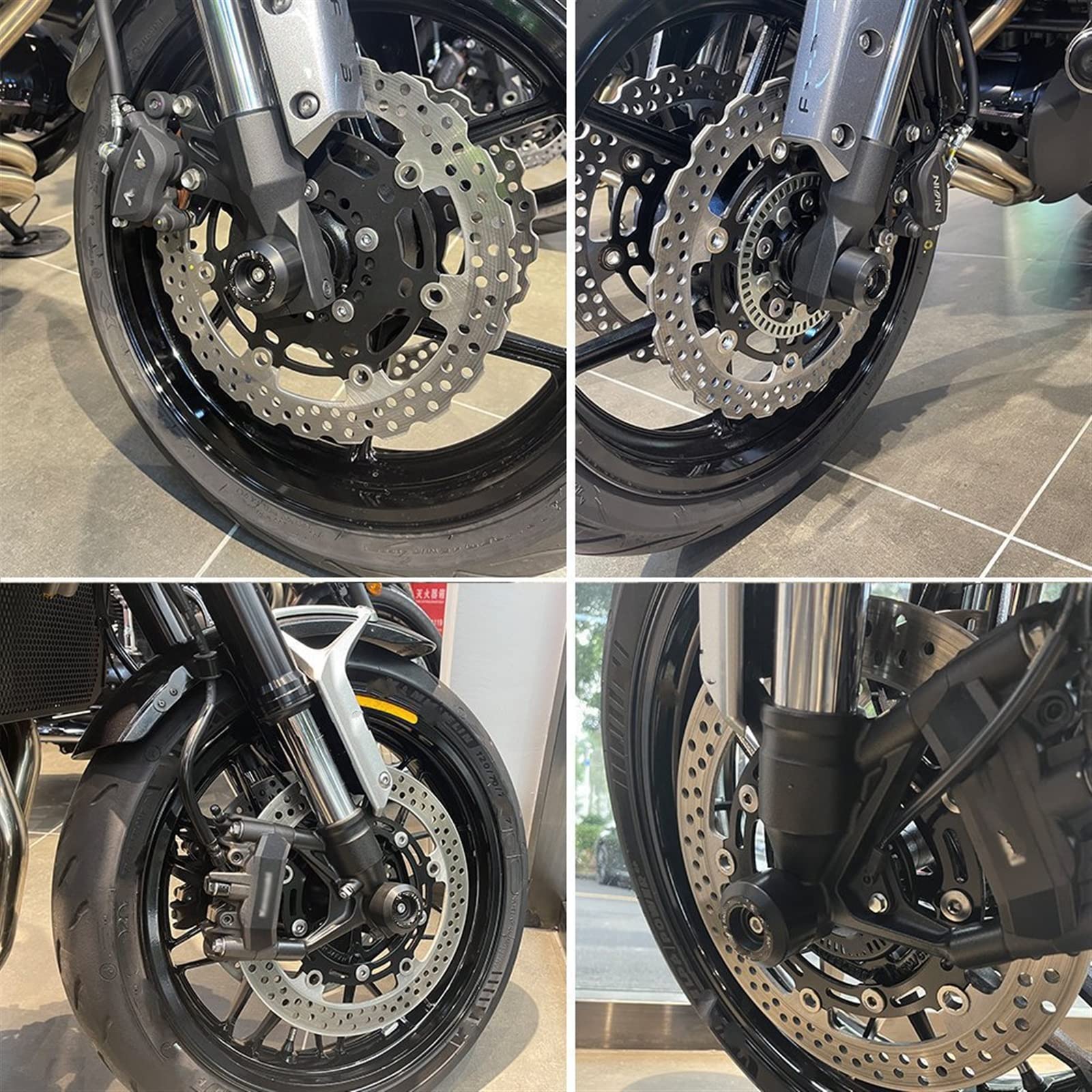 Forcella della Ruota Slider Protector per Husqvarna 701 Enduro 701 Supermoto Moto Anteriore ASSE Posteriore Crash Protector Accessori(Front And Rear)