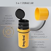 Vista 4 de Juego de Bandeja Rodante Negra con Tapa Magnética 7"x5" - Accesorios para Fumar de Gray Oval