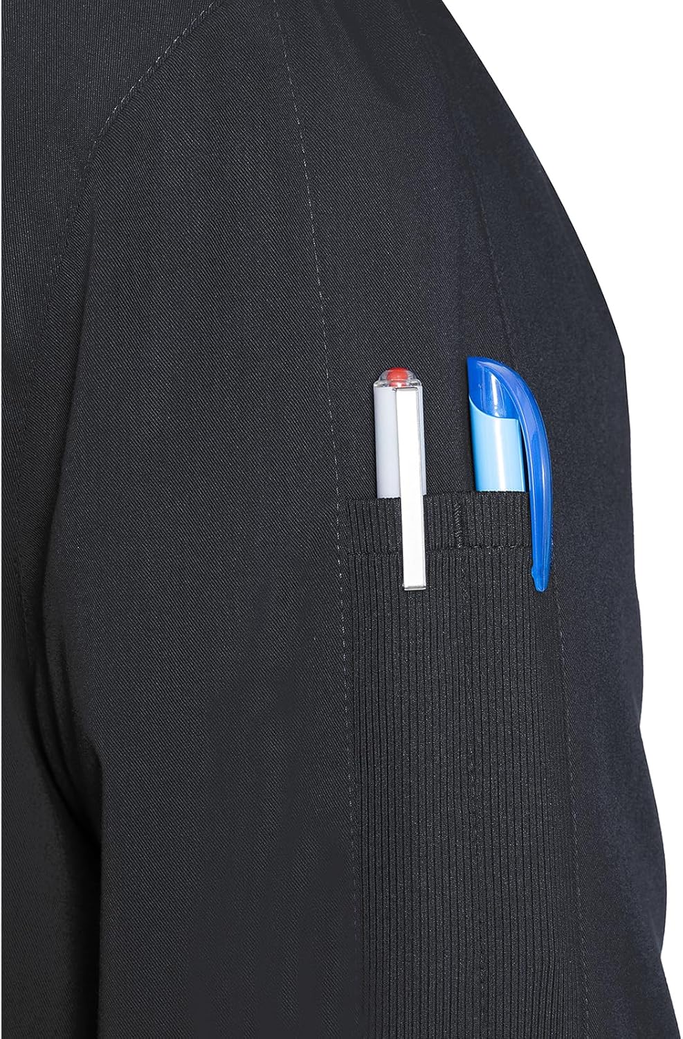 Med Couture Men's Warm-Up Jacket with 3 Pockets, Zip Front Closure and 2-Way Stretch Fabric - MC7678 - Image 3