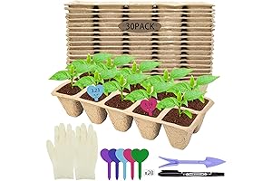 300 Pcs Peat Pots Seedling Starter Tray, Biodegradable Seedling Pots