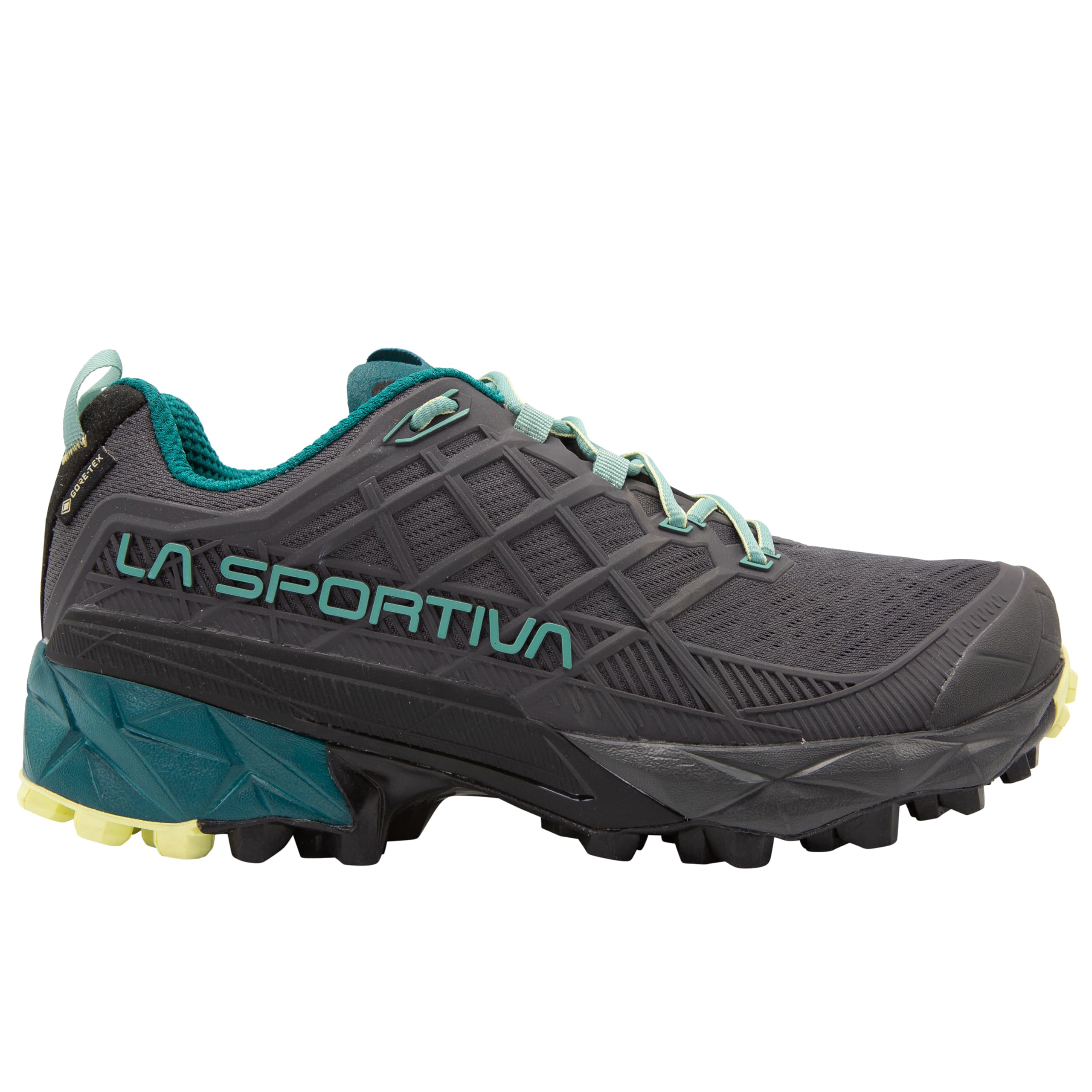 la sportiva Womens Akyra II GTX Waterproof Light Hiker and Trail Running Shoe, Carbon/Juniper, 9.5-picture-33