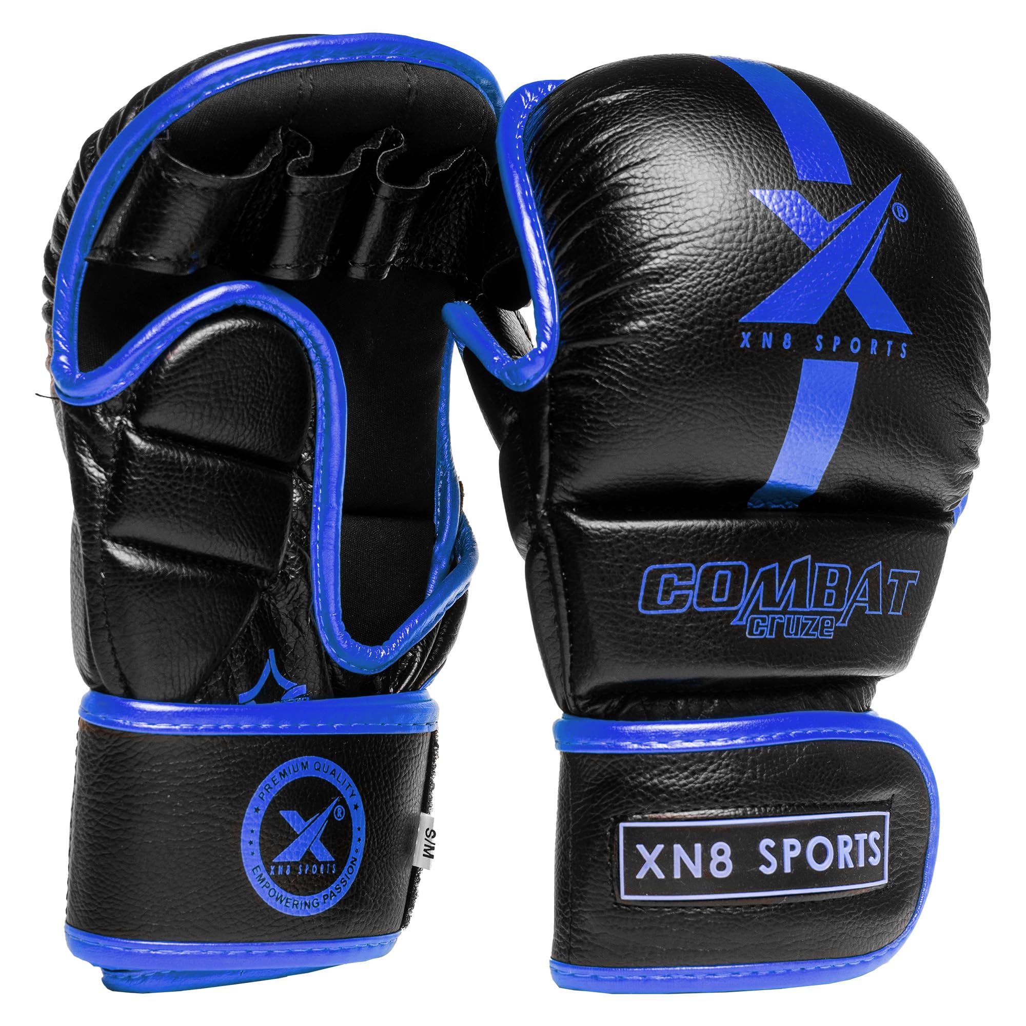 XN8 MMA Gloves for Martial Arts Training and Grappling Sparring Mitts for Kickboxing Muay Thai