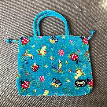 Amazon.co.jp: フェイラー ハイジ 手付き巾着 バッグ ブルー 限定 レア