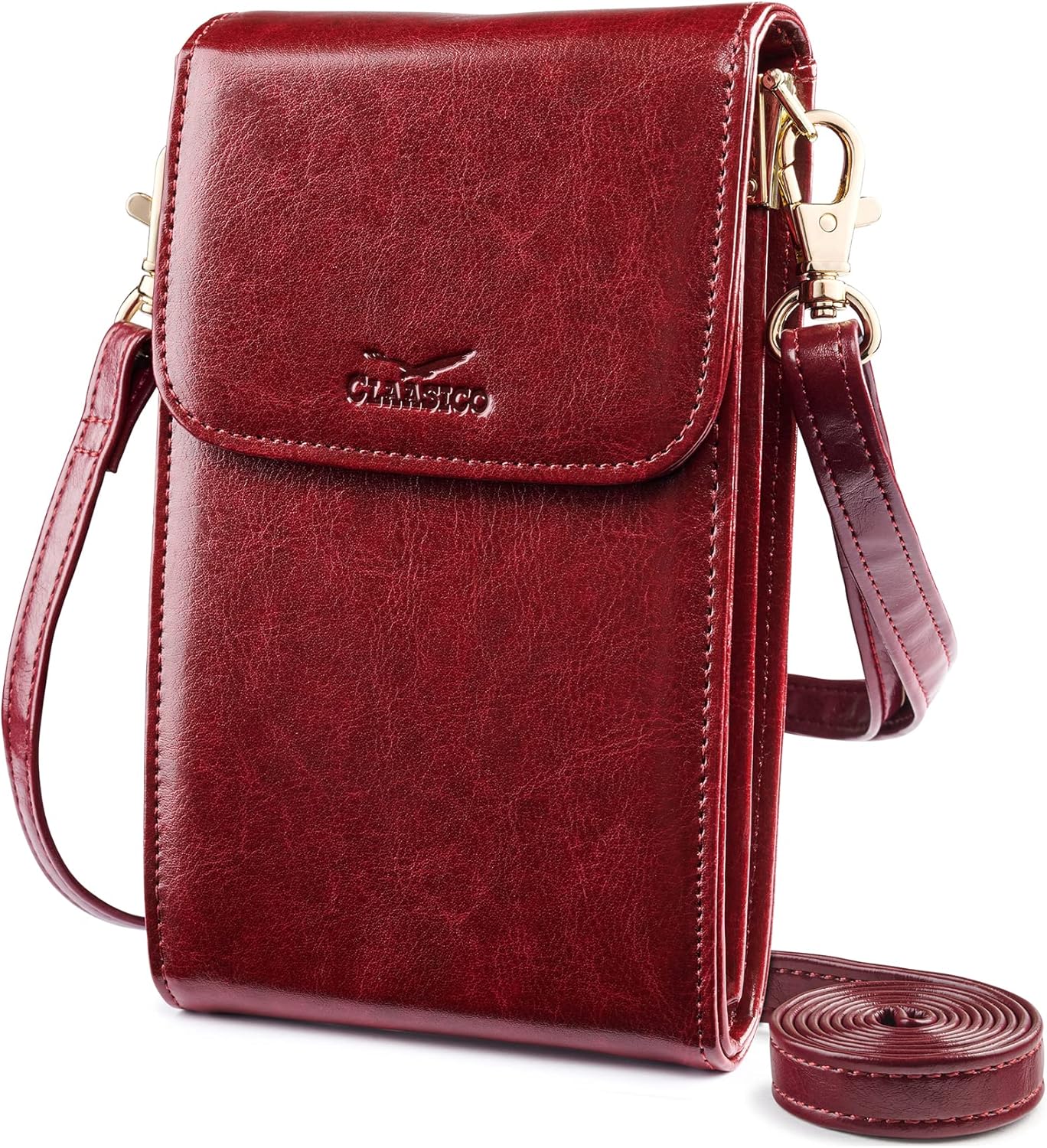 Classico Small Crossbody Phone Purse for Women - Crossbody Bag Wallet for Phone, Cards, Accessories