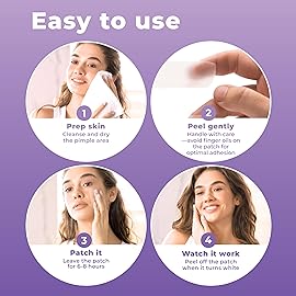 PatchRx Large Pimple Patches for Face (20 Pack), Hydrocolloid Acne Patch, Hydrocolloid Bandages, Big Pimple Patches, Large Acne Patch