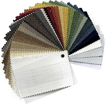 cololeaf Linen Fabric Swatches Used for Custom Curtains to Confirm Colors 38 Colors and 4 Liner Options are Both Detachable