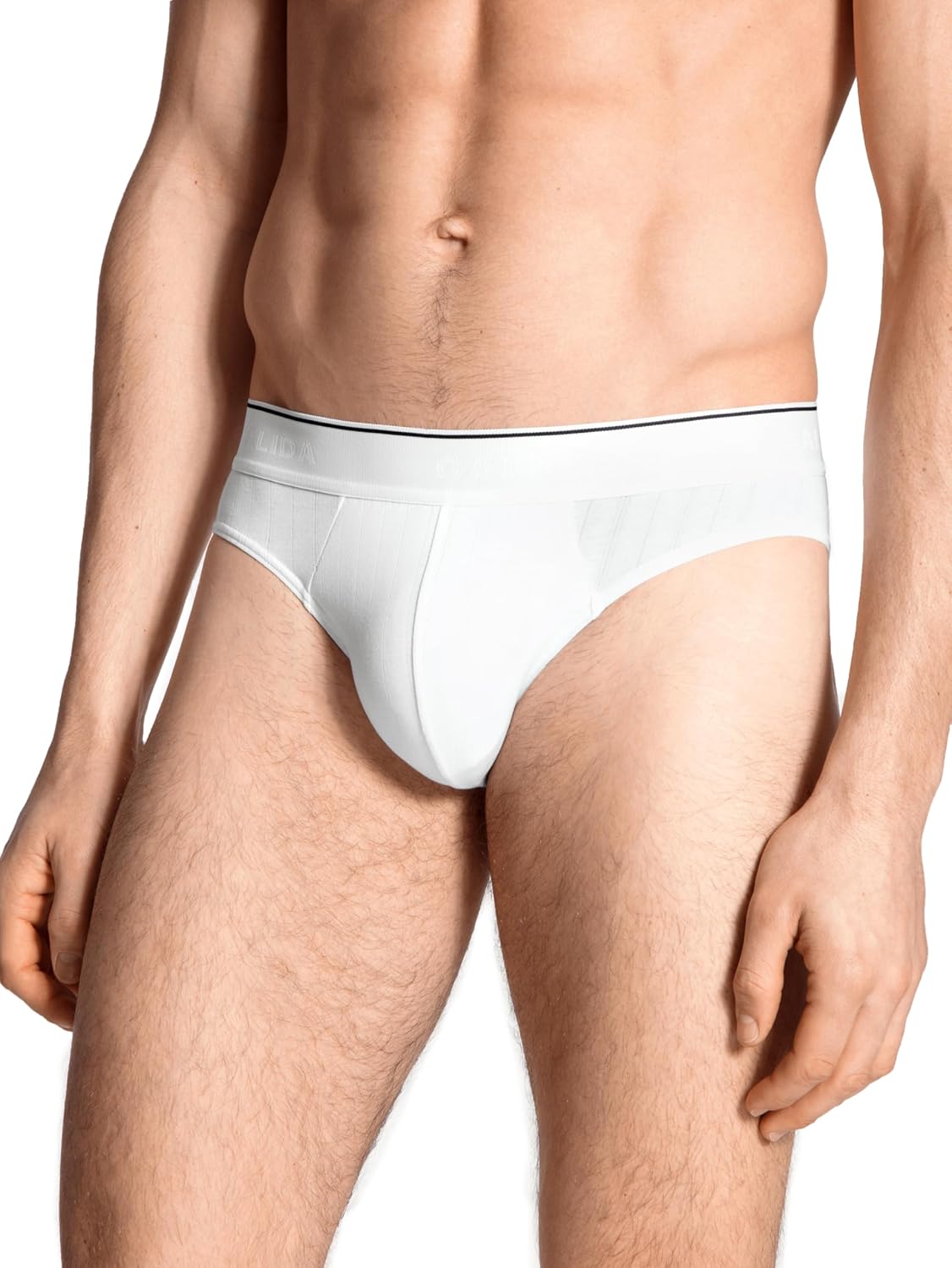 Calida Men's Pure & Style Quick Dry Pima Cotton Brief, 21986, White, M