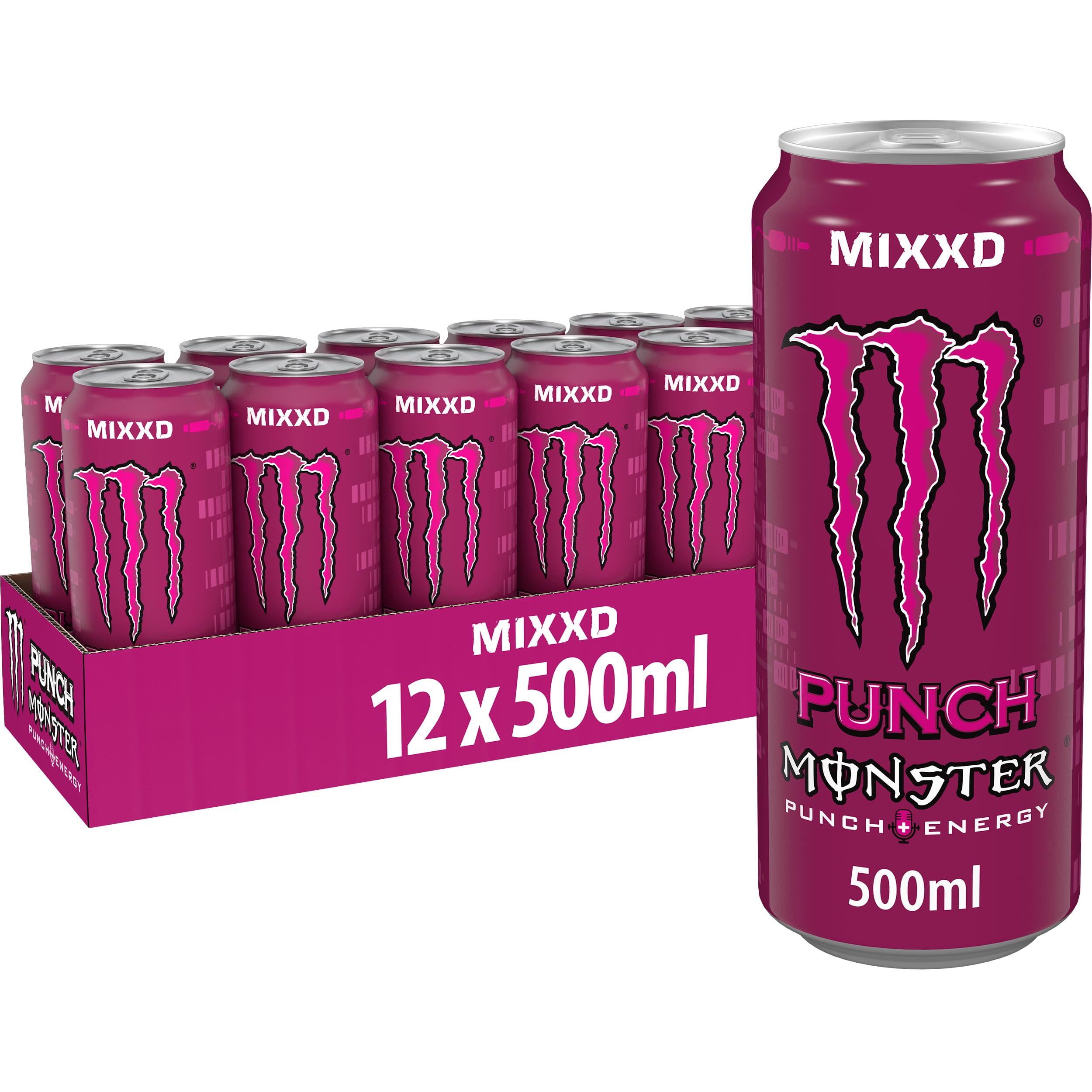 Monster Energy MIXXD Punch Bebida Energética Pack 12 x 500 ml
