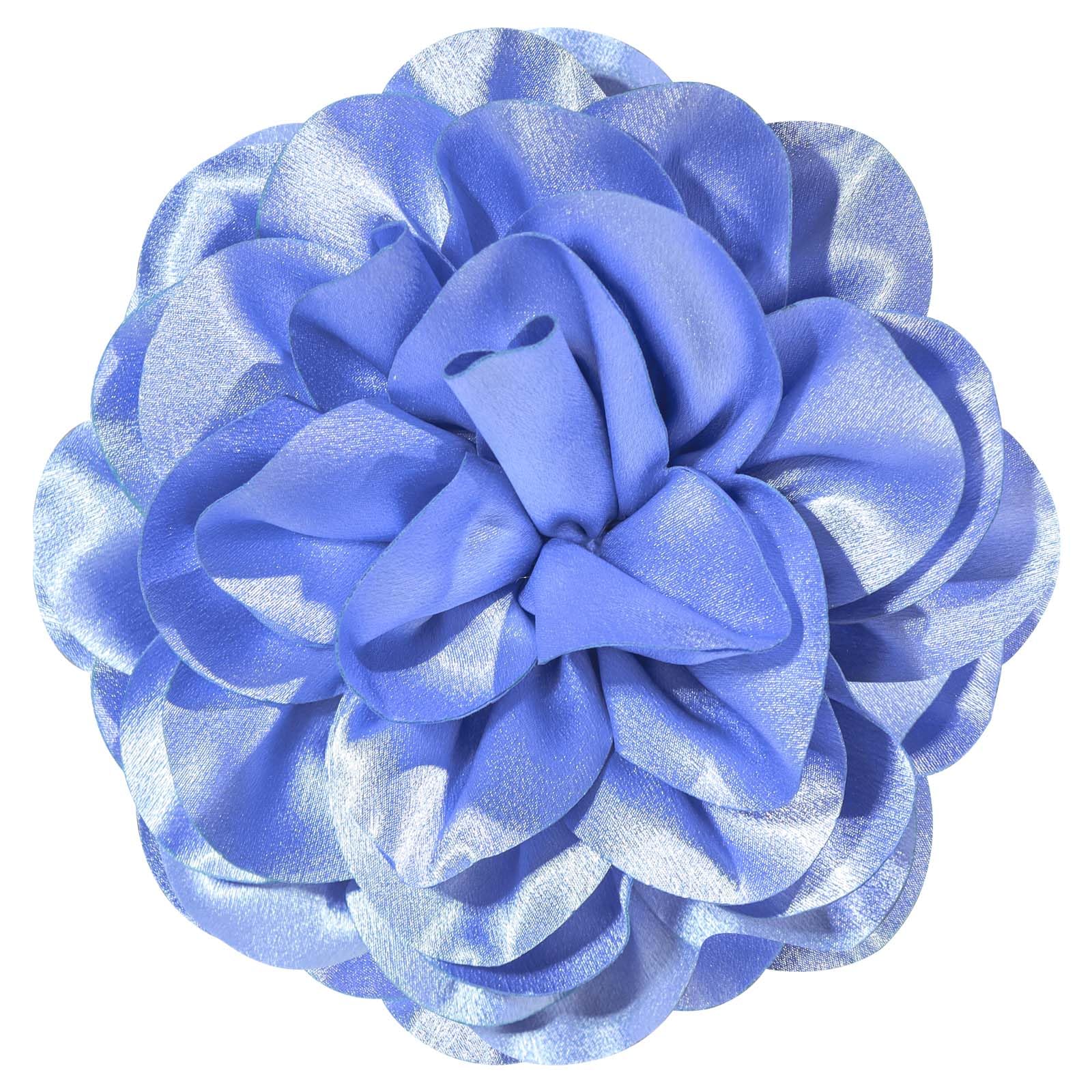 Big Flower Dainty Satin Fabric Rose Flower Brooches Large Rose Flowers Satin Lapel Brooches for Women Wedding Dinner Party Decoration 7.48 Inches