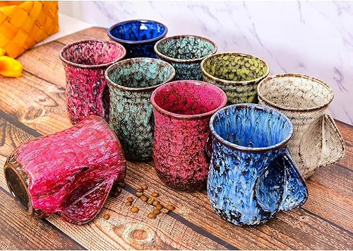 Miniatura 6 de Taza calentadora de manos de cerámica de 18 onzas, taza de café, taza de té, mantiene tus manos calientes, cómodo calentador de manos, apto para