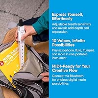 Vista 6 de Instrumento de viento digital de mano blanco