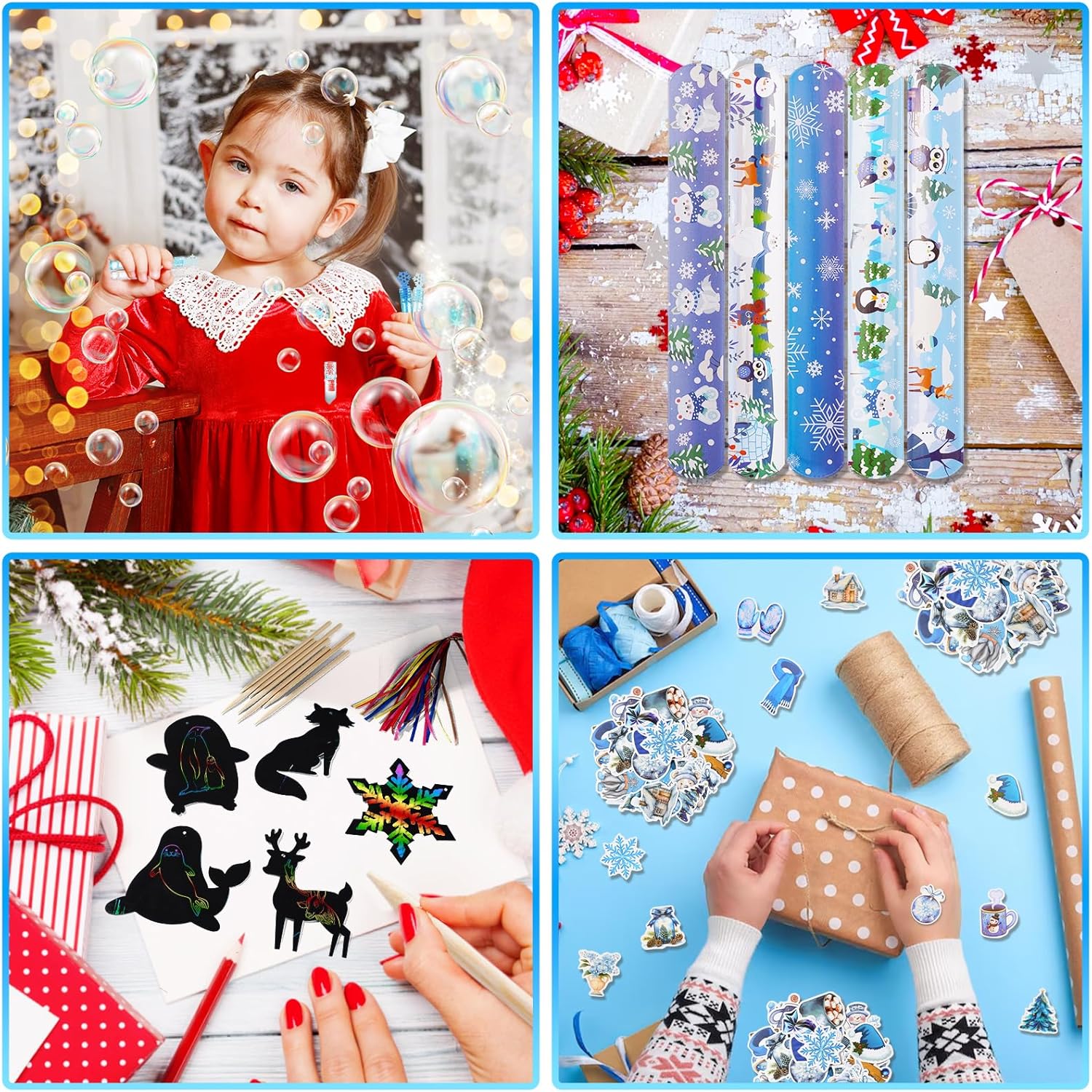 Vanblue 134Pcs Winter Wonderland Party Favors Winter Polar Animal Party Decoration Christmas Holiday Exchange Gifts Boxes Classroom Rewards Prizes Goodie Bag Stuffers Supplies - Image 4