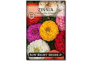 Sow Right Seeds - California Giants Mix Zinnia Seeds